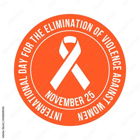 International day for the elimination of violence against women symbol ...