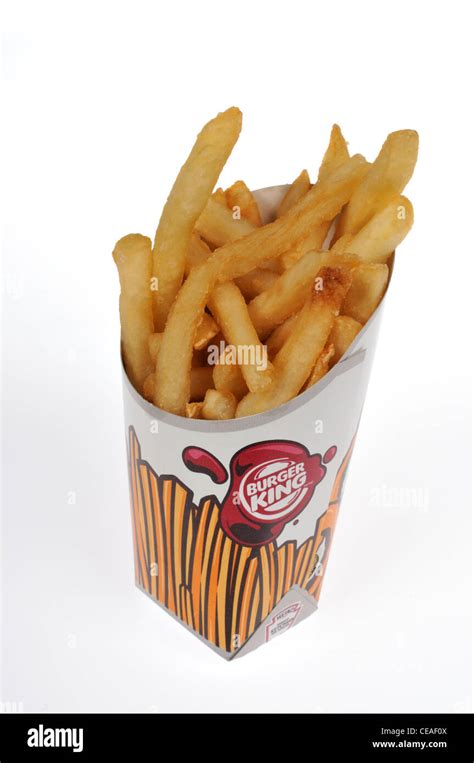 Burger King french fries box on white background cutout usa Stock Photo ...