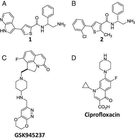 Chemical Structures Of Compounds A Compound 1 B Compound 2 C