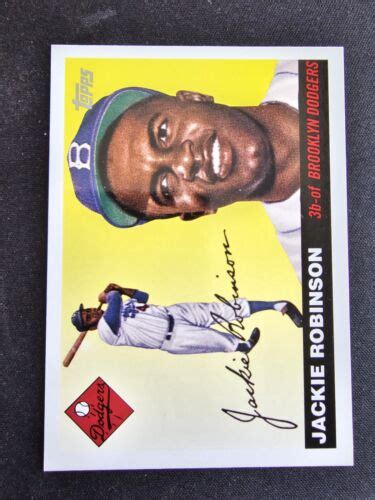 Topps Dem Bums Jackie Robinson Brooklyn Dodgers Db Jr Ebay