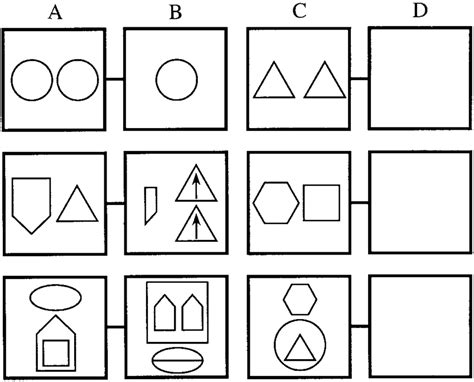 Examples Of Open Ended Geometric Analogy Items Of 1 Low 2 Download Scientific Diagram