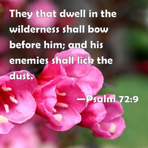 Psalm They That Dwell In The Wilderness Shall Bow Before Him And