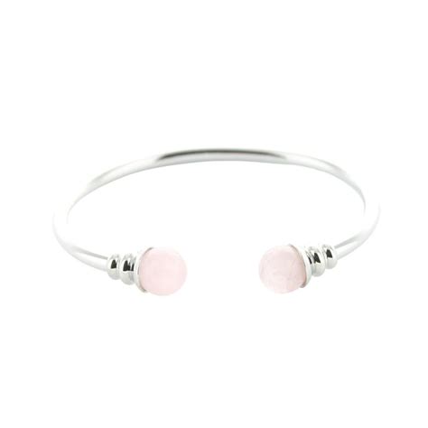 Bracelet cuivre aimants jonc quartz rose Nature Découvertes