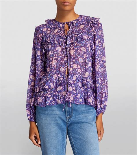 Sale Maje Floral Blouse Harrods UK