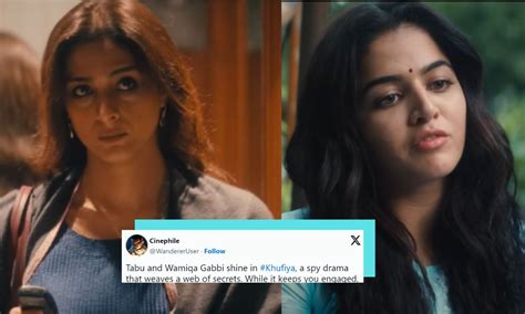 Khufiya Twitter Review Internet Praises Tabu Wamiqa Gabbis