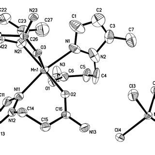 Ortep Drawing Of The Molecular Structure Of With Thermal Displacement