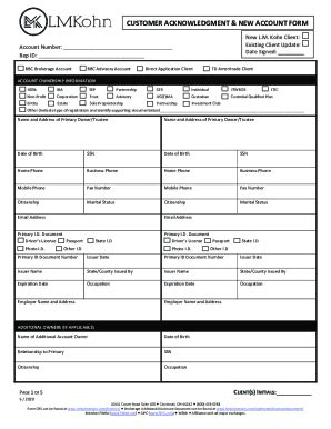 Fillable Online Customer Acknowledgement Sample Clauses Fax Email Print