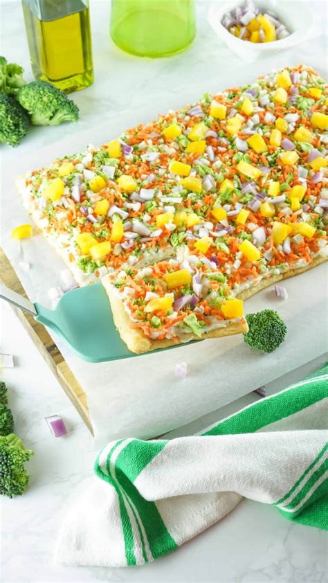 Crescent Roll Veggie Bars Recipe Marathons And Motivation