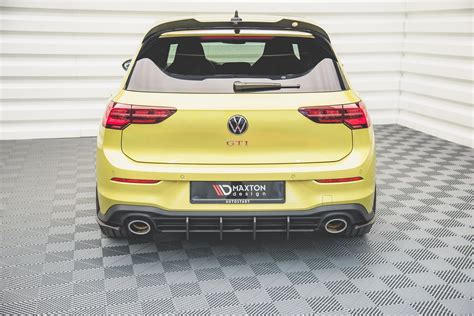 Street Pro Rear Side Splitters Volkswagen Golf GTI Clubsport Mk8 Black