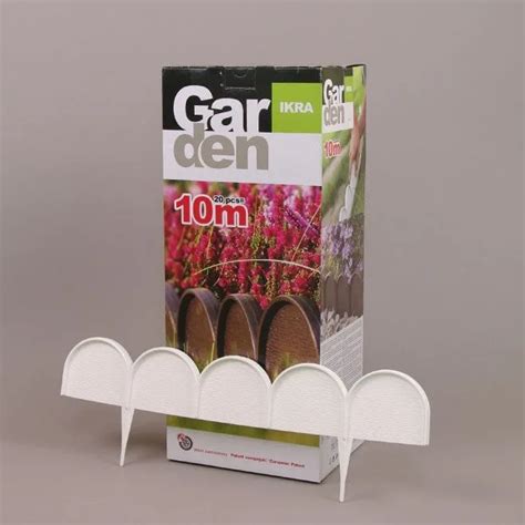 Бордюр садовий Flora Garden Line 10 м Білий 90203 Краща ціна в