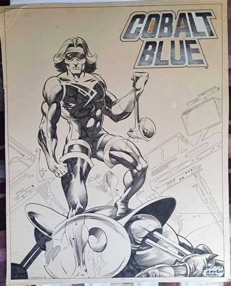 COBALT BLUE POWER POSTER By Mike Gustovich In Rich Cirillo S Mike