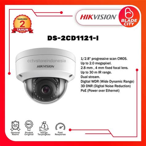 Cctv HIKVISION Dome Indoor 2MP DS 2CD1121 I 2 Year Warranty Shopee