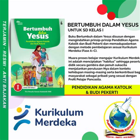 Jual Pendidikan Agama Katolik Sd Kelas 1 Bertumbuh Dalam Yesus