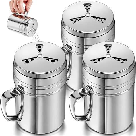 Pieces Seasoning Bottle With Handle Stainless Steel Spice Shaker