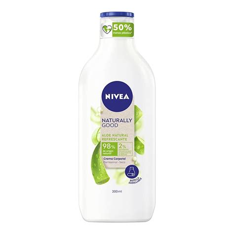 Crema Corporal Nivea Naturally Good Aloe Natural Para Piel Normal A