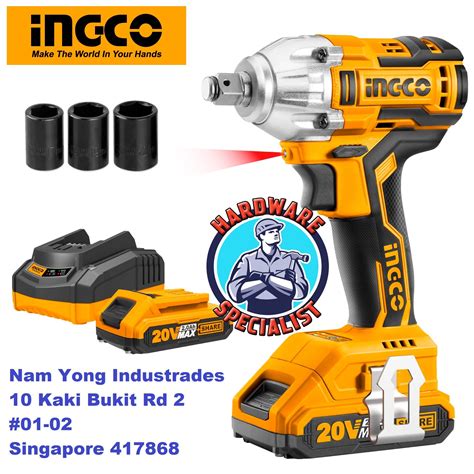 Ingco CIWLI2001 Lithium Ion Brushless 20V Cordless Impact Wrench