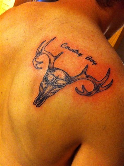 Country boy tattoos | Deer skull tattoos, Country tattoos, Buck tattoo