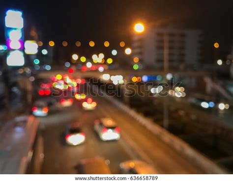 Blur Traffic City Night Background Stock Photo 636658789 | Shutterstock