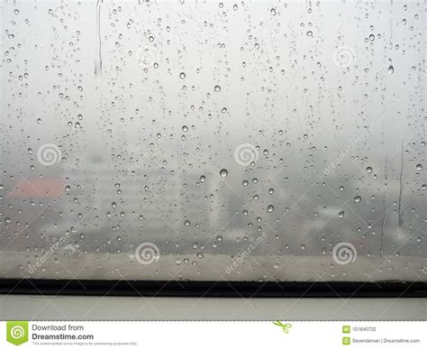 Rain Drops On Windows Glass Stock Photo Image Of Clear Aqua 101640722