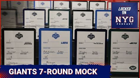 New York Giants Round Mock Draft Youtube