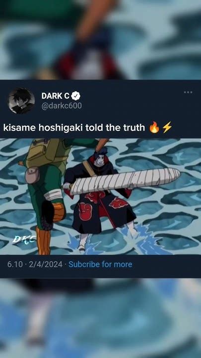 Kisame Hoshigaki Told The Truth🔥⚡ Shorts Naruto Trending Youtube