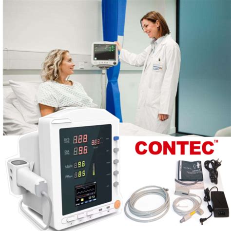 Contec Portable Multiparameter Vital Signs Icu Patient Monitor Nibp