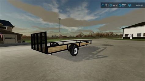 Big Tex Utility Trailer Converted v1.0 FS22 Mod | Farming Simulator 22 Mod