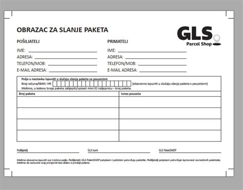 Tisak blok A5 NCR Obrazac za slanje paketa 100 lista GLS 1/0 ...