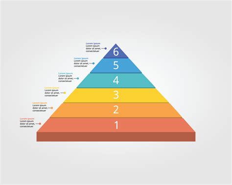 Pyramid Chart Level Template For Infographic For Presentation For