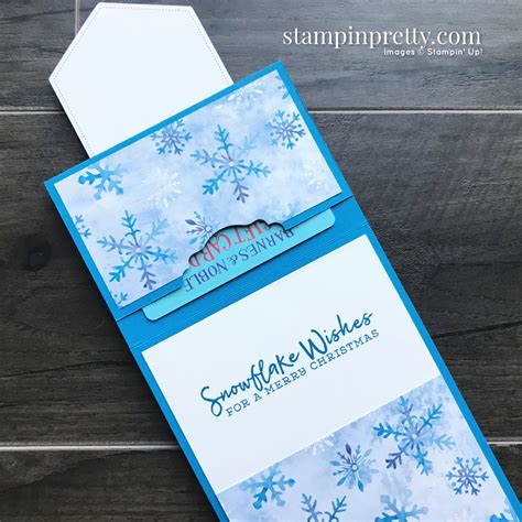 Snowflake Splendor Fun Fold Gift Card Holder