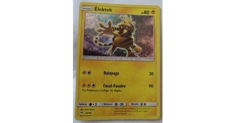 Elektek holographique carte Pokémon 25 40 Promo 2019