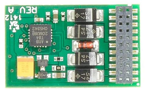 Bachmann 21 Pin Dcc Decoder With Back Emf And 4 Function Outputs 36 557