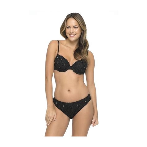 Sapph Coconut Wire Bikini Top Zwart