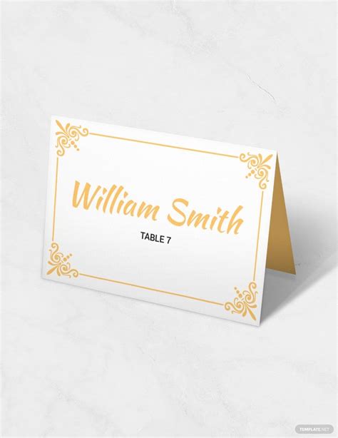 Printable Wedding Table Card Template in Publisher, Illustrator, PSD ...