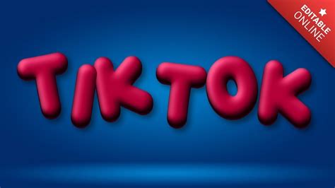 Tiktok Efecto Globo Rojo Generador De Efectos De Texto