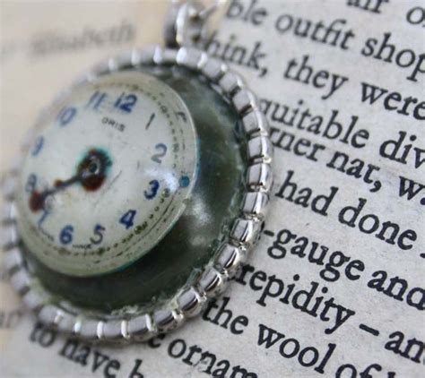 Steampunk Resin Dome Vintage Watch Face Pendant Folksy