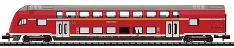 Trix Type Dabpbzf 764 1st 2nd Class Bi Level Cab Control Car W Lighting Era V German