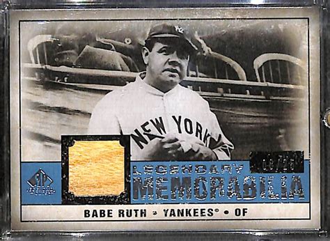 Lot Detail Upper Deck Sp Legendary Cuts Baseball Babe Ruth Game