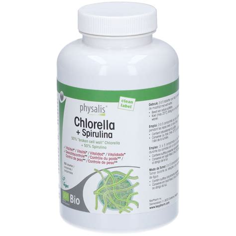 Physalis Chlorella Spirulina Bio 500 St Farmaline