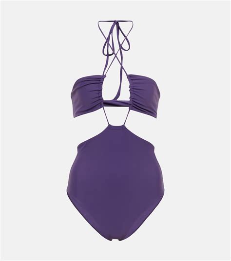 Incline High Rise Bikini Bottoms In Purple Jade Swim Mytheresa