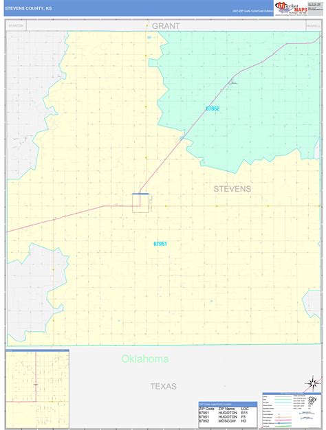 Stevens County Map