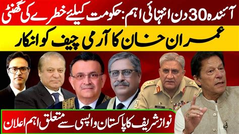 Imran Khan Message For Gen Qamar Javed Bajwa Sharif S Return To