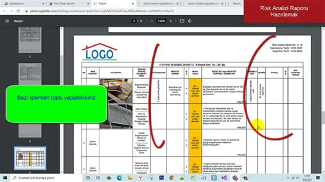 Risk Analizi Raporu Hazırlamak YouTube