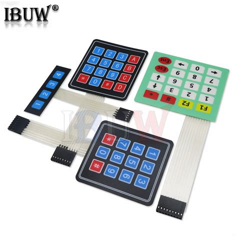 4 12 16 20 Key Button Membrane Switch 1x4 4x3 4x4 4x5 Keys Matrix Array