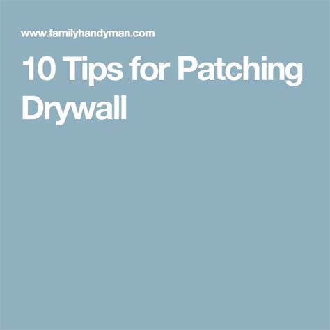 Patching Drywall 10 Tips Techniques How To Patch Drywall Drywall