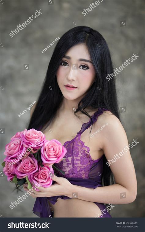 Sexy Asian Woman Sexy Sleepwear Lingerie Stock Photo Shutterstock