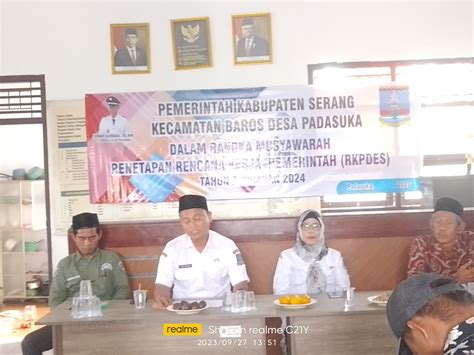 Musdes Penetapan Rkpdes Tahun Anggaran Dan Musrenbangdes