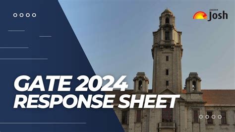 GATE Response Sheet 2024 Out At Gate2024 Iisc Ac In Get Direct Link To