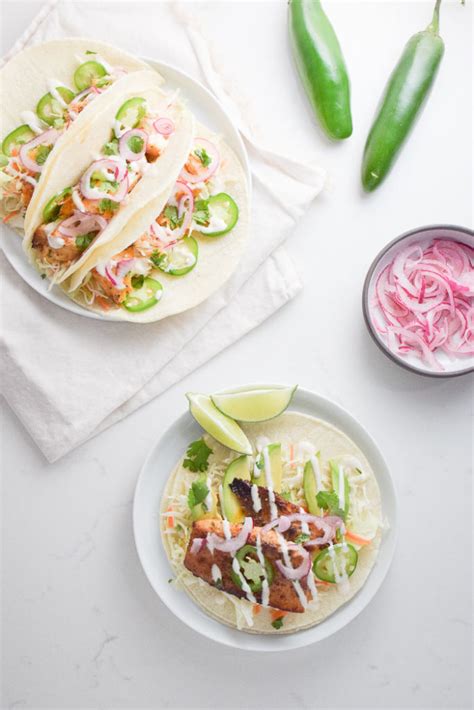 Spicy Fish Tacos With Hot Sauce Crema Natalie Paramore