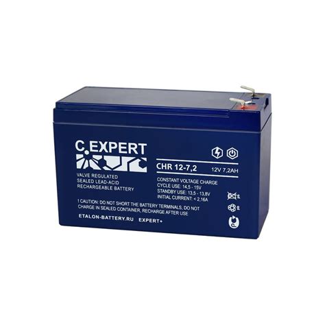Аккумулятор Etalon C.EXPERT CHR 12-7,2 (12В 7.2Ач) Аккумуляторная ...